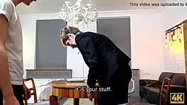 Hey, that strict tutor is totally into quick sex with her student!