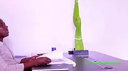 Fucking my secretary in the office feels so exciting after a hard day at work