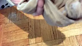 Gorgeous feet in warm pantyhose to adore