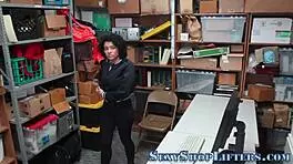 Busty amateur caught with policeman in reality scene