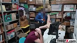 gal thief gets caught in garage