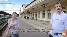 Hunt4k Lucky Hunter Screws Stunning Young Woman for Cash