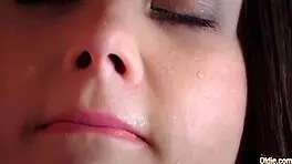 Damn, beautiful babe sucks and swallows cum hard