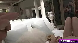 brunette ladies love petite teen with small tits