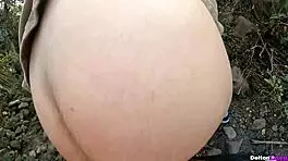 i sucked my best friend's huge cock outdoors, we got so horny and fucked hard