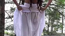 Lucy, how do you look so hot in that white dress in the woods?