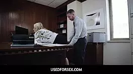 Teen Intern and Milf Assistant in Office Scenario