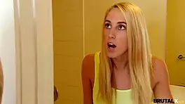 Cadence Lux Feels The Intense Emotion As Her Step-Sis Learns The Lesson Of Deepthroat And Facial Cumshots