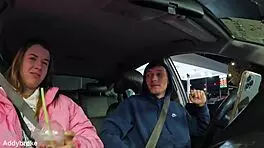 Girl Meets Stranger In Car For Conversation