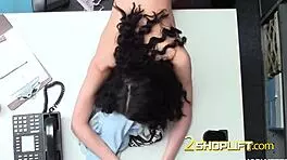 Cute Skinny Shoplifter Gets Pounded Hard in Wild Doggystyle Action