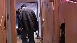 Young German teen amateur hooks up with fat man in casting interview