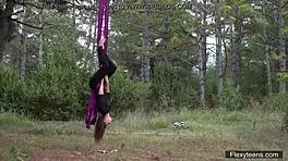 i watch kim nadara, the flexible gymnast teen, spreading her naked legs in acrobatic ballerina poses