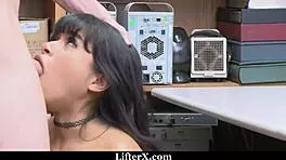 Latina employee suspected of stealing gets dominated by police, stripping and bending over in hardcore action 😈