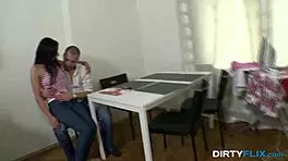 Dirty Flix - Cheating Whore Rips Clothes And Cums!