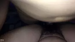 My girlfriend rides me hard in anal sex.