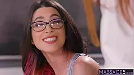 Beautiful Lesbians Lick Wet Pussies Post-Massage