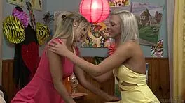 Scarlet Red and Tiffany Watson share a close moment