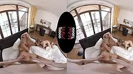 New maid performs blowjob and handjob in taboo group scene