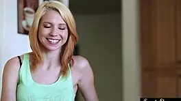 sweet busty teen doggystyled and pussy licked