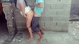 I called the neighbor for a budget and ended up showing my panties