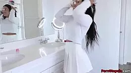 BIG TITS LATINA STEPSISTER ALINA BELLE FUCKS PARTY WITH STEPBROTHER!