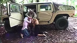 Muslim stepmom with friend's daughter in outdoor fun