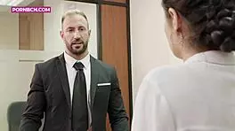 Tommy Cabrio fucks ass in office hardcore