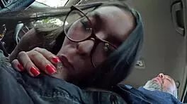 bruna paz and ma santos suck dick in the car on the street