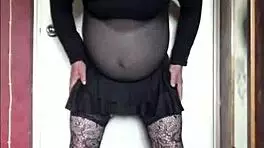 Shy crossdresser craves real cock over toys!