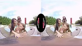 Spoiled teen 18+s riding, kissing, and doggystyle out of control in outdoor foursome!