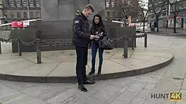 jai from hunt4k catches a victim in his sexual trap for hidden cam pickup blowjob