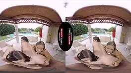 Spoiled teen 18+s riding, kissing, and doggystyle out of control in outdoor foursome!