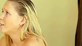 Wow, only a huge dick can cheer up teen Hollie Mack at home!