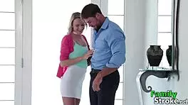 Silently Sucking Step Daddy's Cock In College Group Scene With Uncle