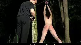 Bondage Teen 18+ Endures HARDCORE HUMILIATION in Woods