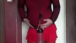 sissy crossdresser makes homemade video and doesn't care