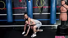 Lilly Hall Horny For Gym Partner Blowjob And Cumshot