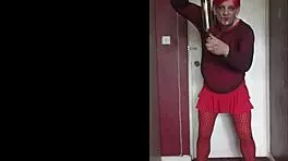 sissy crossdresser makes homemade video and doesn't care