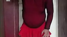 sissy crossdresser makes homemade video and doesn't care