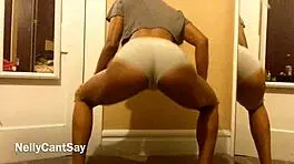 Horny Teen Shakes Bubble Butt