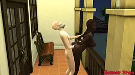 Goku's cap 2: Maestro Roshi's harem goes wild with sex, trios, and orgies, aiming for anal finishes, but something goes wrong