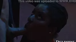 Wow! Kira Noir, Sexy Maid, Pleases Customers with Hot Blowjob in Delphine Films Roleplay!