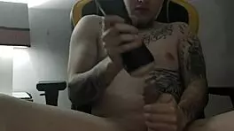 In this homemade clip, the actress in short dress and stockings moans while riding dildo and masturbating her ass.