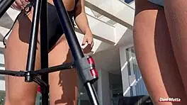 Two Brazilian Friends Start Licking Shaved Pussies Alone