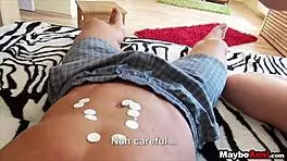 young virgin explores garage with elena gilbert