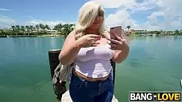 ashley barbie shows off her massive ass in hardcore action, getting cumshot on big tits and blonde milf body