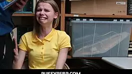 Security officer, how do you use a scared skinny teen 18+ as your sex doll?