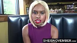 risky oral play in fastfood restroom