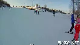 lad in spy glasses scores a rough blowjob from girl