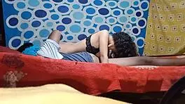 venezuelan couple enjoys party in rented room, showing natural big tits and fucking